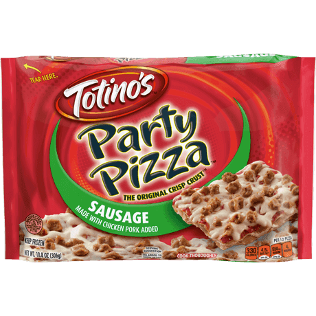 Totino's Sausage Party Pizza, front of pack
