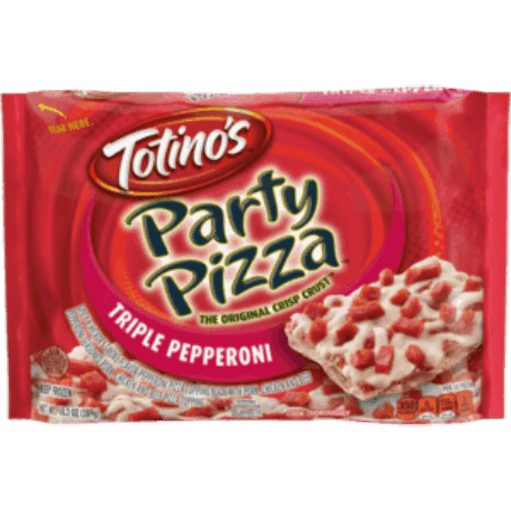 Totino's Triple Pepperoni Party Pizza, front of pack