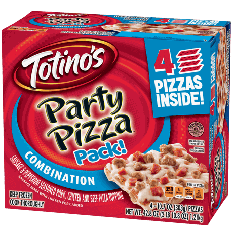 Totino's Combination Party Pizza Multi-Pack of 4, front of pack
