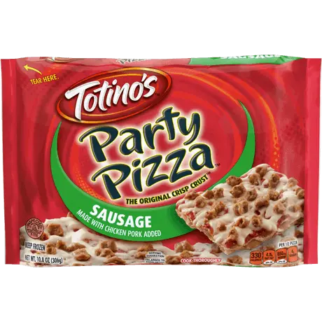 Totino's Sausage Party Pizza, front of pack