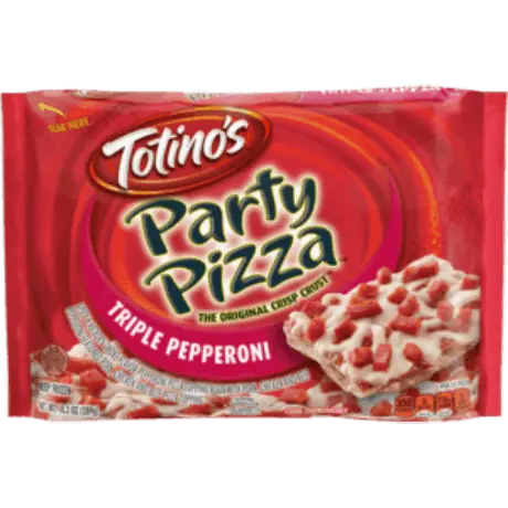 Totino's Triple Pepperoni Party Pizza, front of pack