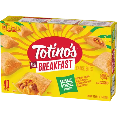 Totino's Breakfast Snack Bites, Sausage & Cheese Scramble, 552g, front of pack